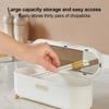With Lid Cover Tableware Storage Holder Anti Dust Spoon and Chopstick Organizer  Desktop