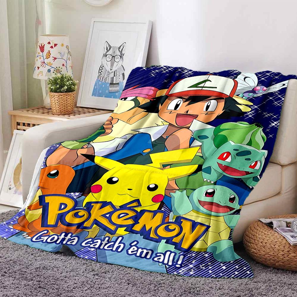 1pc Gengar Space Adventure Flannel Blanket,Ultra Soft Warm Plush Throw for Home Bedroom Bed Sofa Cover Camping Picnic Gift Y72430