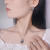 Pearl Set, High-End Zircon Earrings, Necklace, Flower-Shaped Light Luxury And Elegant Women
