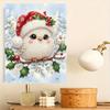 Christmas Bird Pearl Painting Kit Cute Snowy Winter Animal DIY Sparkling Bead Canvas Aesthetic Art Craft Wall Decor Gift for Home Decoration