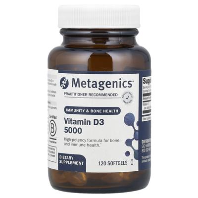 Witamina D3 5000, 125 mcg(5,000Iu), 120 kapsułek miękkich