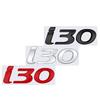 1 ks 3D kovový emblém s logem I30 Lesklý černý chrom stříbrný červený odznak nálepka na auto příslušenství