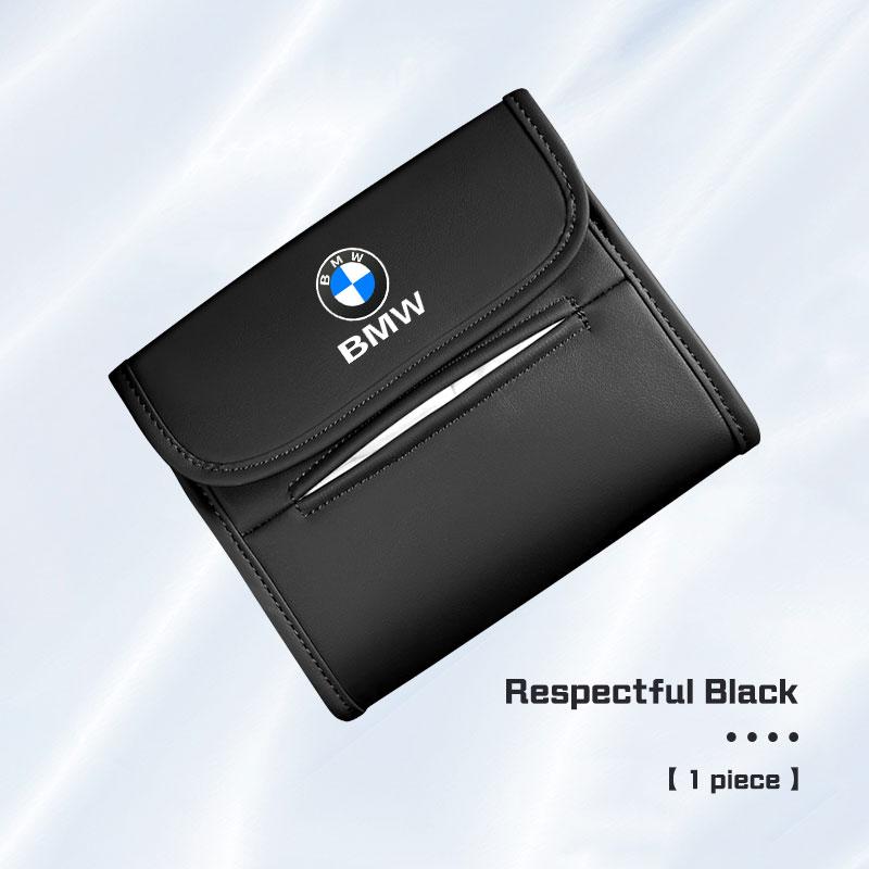 Leather Car Hanging Tissue Box Back Seat Napkin Storage Paper Bag for BMW E39 E46 E60 E70 E90 E91 E92 F10 F40 G60 X1 X3 X4 X5 X6 WQ1