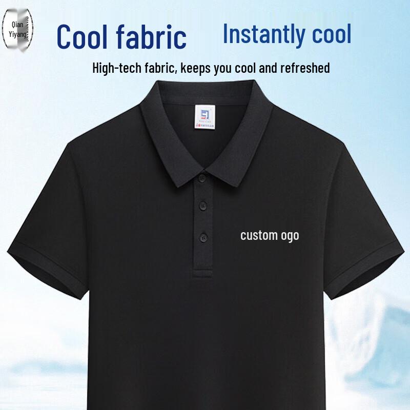 

QIANYIYANG Индивидуальная футболка-поло с коротким рукавом S-4XL