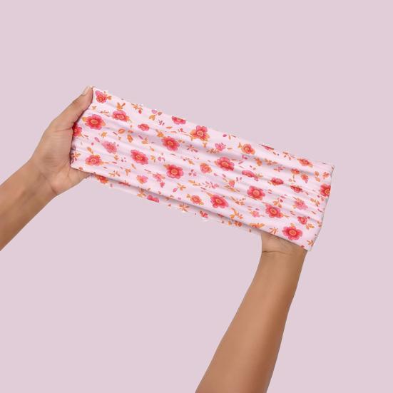 Ananas-Stirnband für lockiges Haar, extra breit, dehnbar, Schlafschal, Anti-Frizz, Lockenschutz, weich