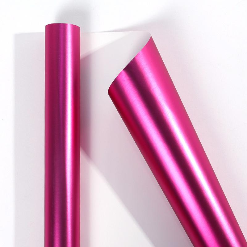 43 X 3 Wrapping Paper Roll Metallic Pure Color Colorful Craft Paper for Christmas Valentines Birthday Holiday Gifts Decor