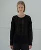 Mosyupamosyu Mohair See-Through Knit [Black]