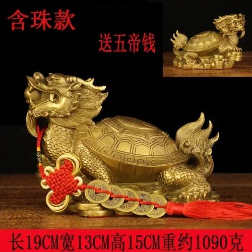 1 PC Brass Zhao Gongming ornaments living room Household Sacrifice office shop Desktop decoration Housewarming gift feng shui