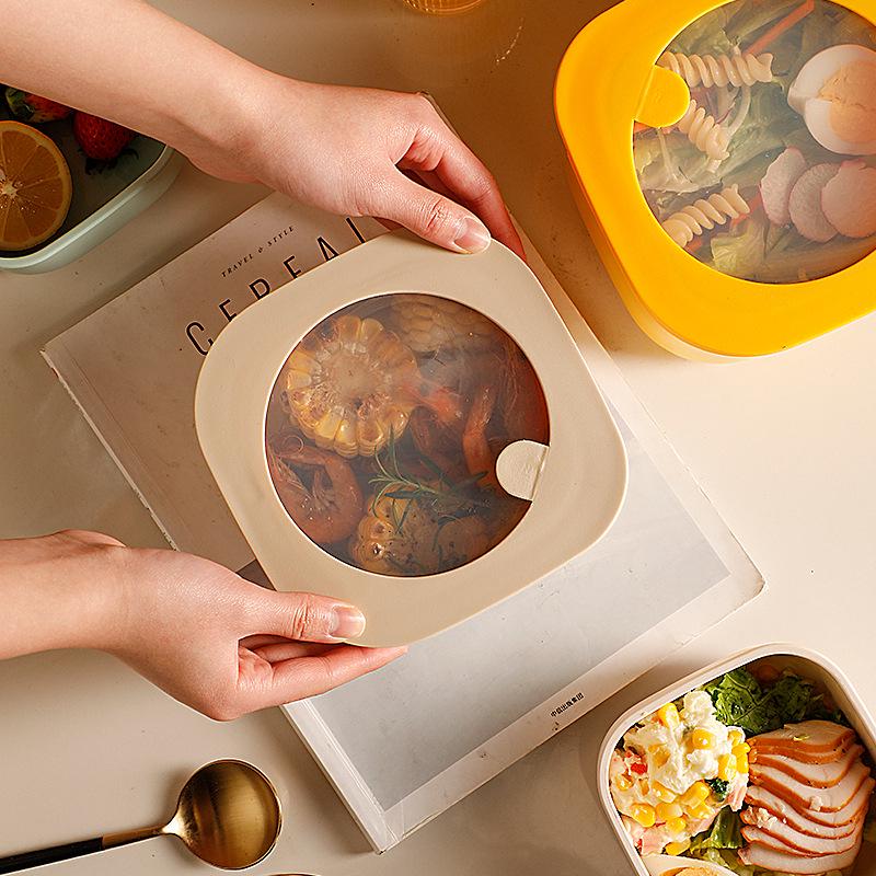 Insulated Freshness Lunch Box for Office Workers - Bento Style Meal and Fruit Storage Box
