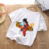 Anime Dragons Ball Children TShirts Cartoon Son Goku Short Sleeves Top Girl Boy Summer Crew Neck Tee Shirts Casual Kids Clothes