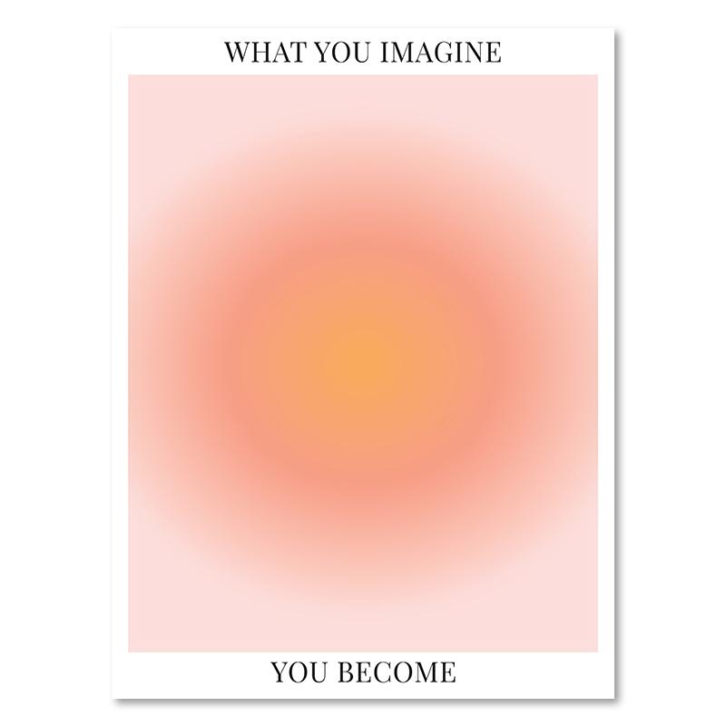 

Числа ангела Градієнт Аура Плакат і друк Естетичний цифровий надихаючий живопис на полотні Північне мистецтво Настінні картини Домашній декор 50x70cm No Framed