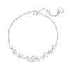[FANCIME] Bracelet for Women "Fuji Hana No Miyabi" - Wisteria Flower Horizontal Line Flower Wisteria Tennis Bracelet Zirconia Sparkling Silver Sterlin