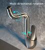 Brass Basin Faucet 720° Rotating Bathroom Sink Faucet Mixer Deck Mounted Water Tap Shower Head Aerators Plumbing Tapware