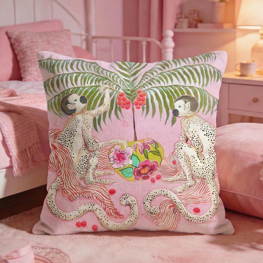 PPaige GGemmel MMonkey Cushion Cover Premium Comfort Reversible Pillow Cove Two In One Design For Any Room Car Interior