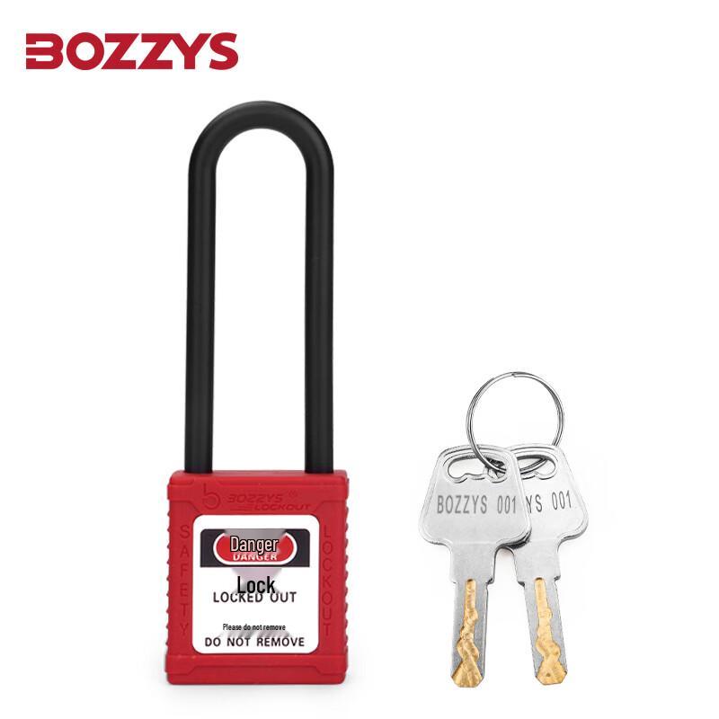 BOZZYS Industrial Insulated Safety Padlock Key Different, 2 Keys