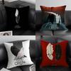 TV G-Good Omens Pillow Case Home Dorm Chair Back Short Plush Double-sided Printing Office Nap Time Cushion Cover