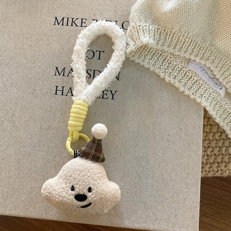 

Милый маленький медведь плюшевый брелок для сумки кулон пушистый мультяшный медведь голова кавайный мягкий брелок с животными кукольные аксессуары E