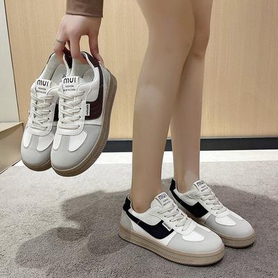 White Shoes Women's New Casual Fashion All-Matching Student Minimalist Lightweight Popular Lace-up Sports Shoes