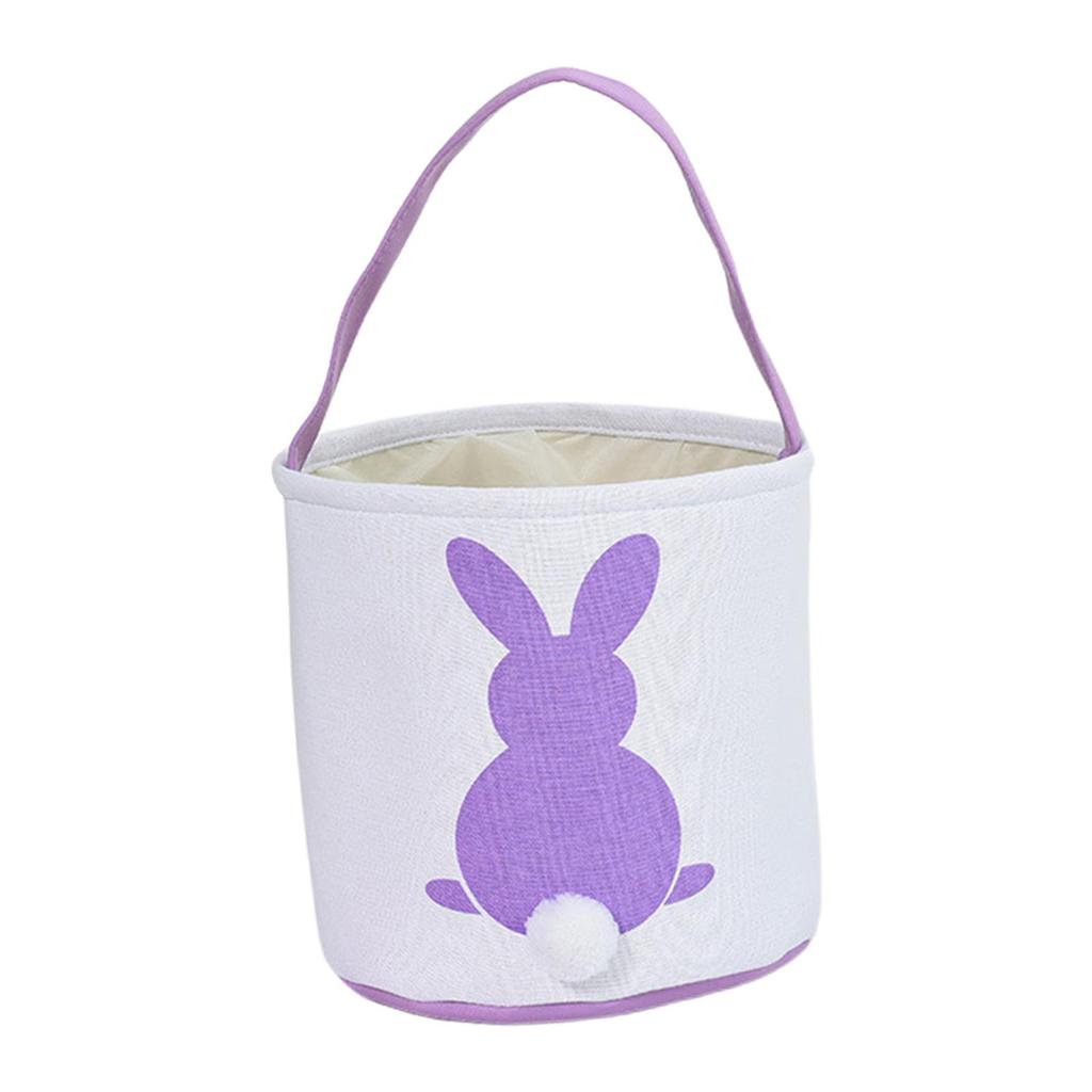 Cute Easter Egg Personalized Bag Easter Rabbit Buckets for Kids Gift Carrying Eggs, Candies and Toys Party Decor