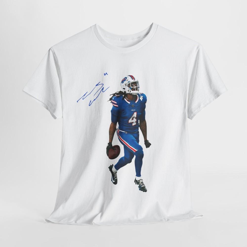 Buffalo Bills James Cook NFL Sports Team Fan Unisex Cotton T-Shirt Unisex T-Shirt XL