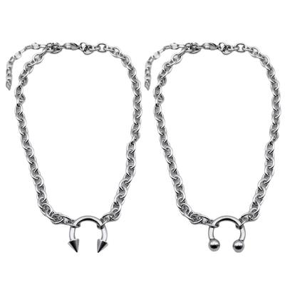 Stylish Nose Clip Necklace Collarbone Chain Pendant Clavicle Chain Jewelry With Unique Accent For Night Out Dating