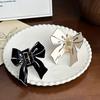 Fashionable White And Black Acrylic Butterfly Hair Grab Clip For Everyday Use