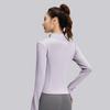 New Spring Autumn Zipper Slim Long Sleeve Top Women Stand Collar Sports Tight Yoga Wear Jacket Female