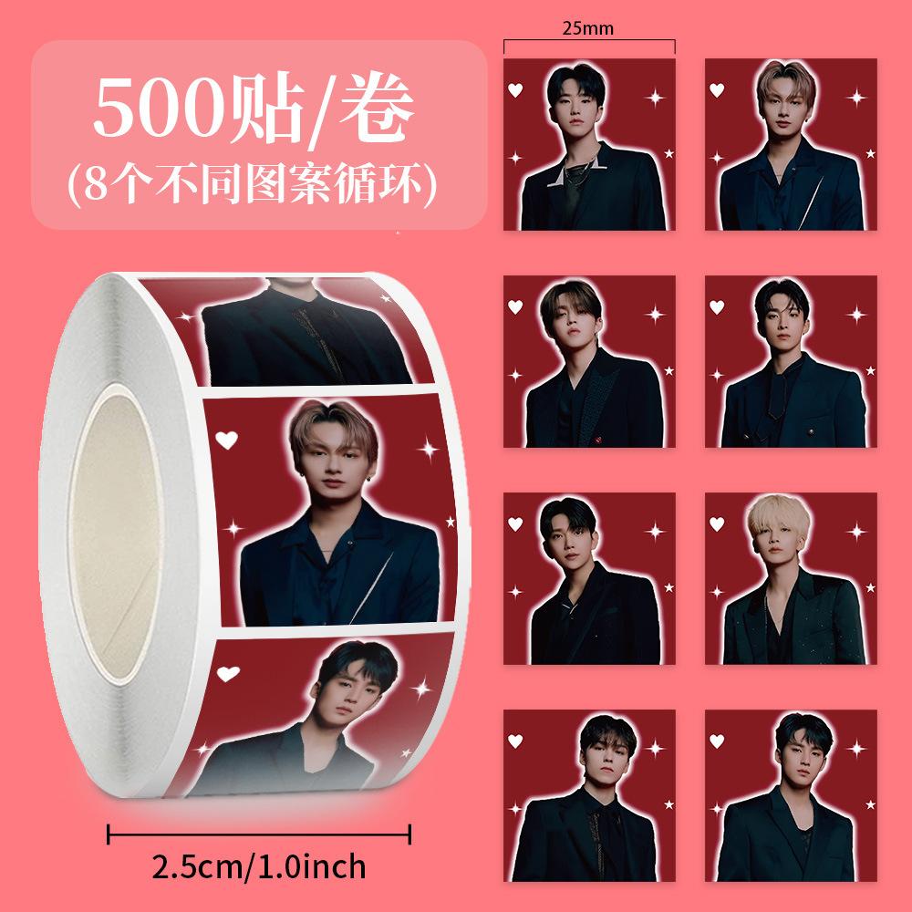 Skzoo Idol Roll Stickers 500 Pcs Adhesive Labels For DIY Journal Scrapbook Phone Case Polaroid Decoration Fans