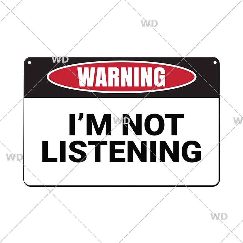 Warning No Farting Slogan Vintage Metal Tin Signs Home Bar Pub Decorative Plates Danger Retro Sign Wall Stickers Art Poster