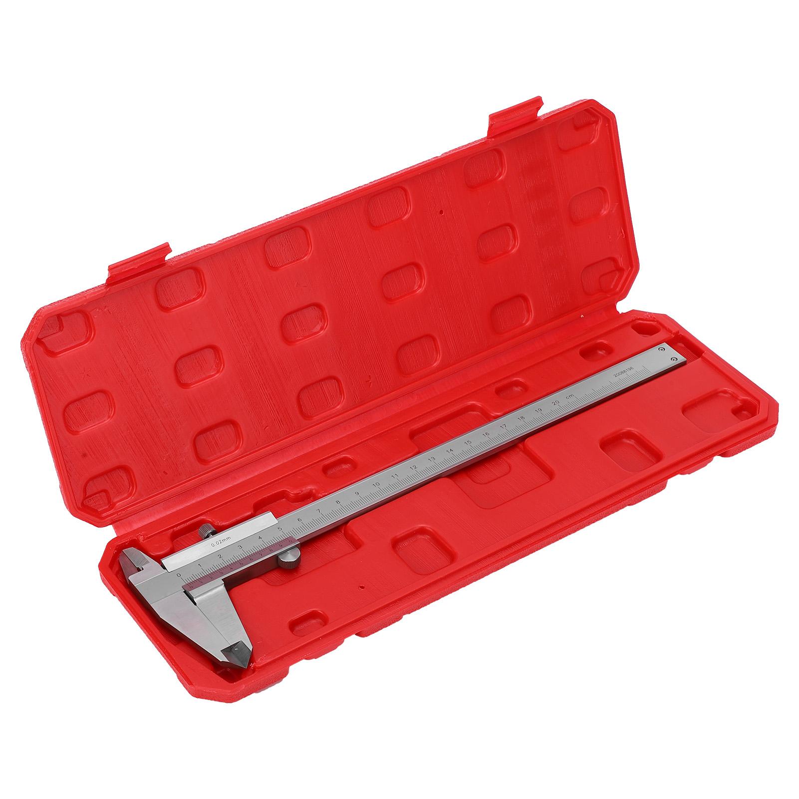 Vernier Caliper Measurement Gauge Stainless Steel Industrial Grade 4‑Use Ruler Tool
