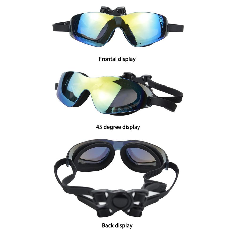Anti Fog Swimming Goggles with PC Mirror Silicone Goggles Durable Swim Glasses Water Sports