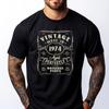 Vintage 50th Birthday Decorations Men Funny 1974 50 Birthday Teeshirt Limited Time Special Men Clothing Big And Tall Cool