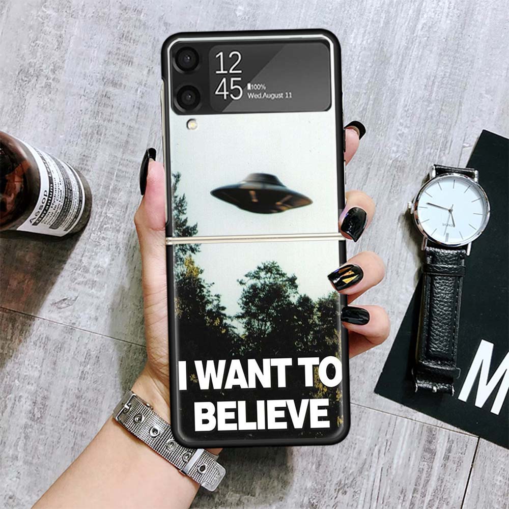 

The X Files I Want to Believe Cases For Samsung Galaxy Z Flip 4 5 6 7 3 Z Flip7 Flip6 Flip4 Flip5 Flip3 5G Hard Shockproof Funda Samsung Z Flip 7