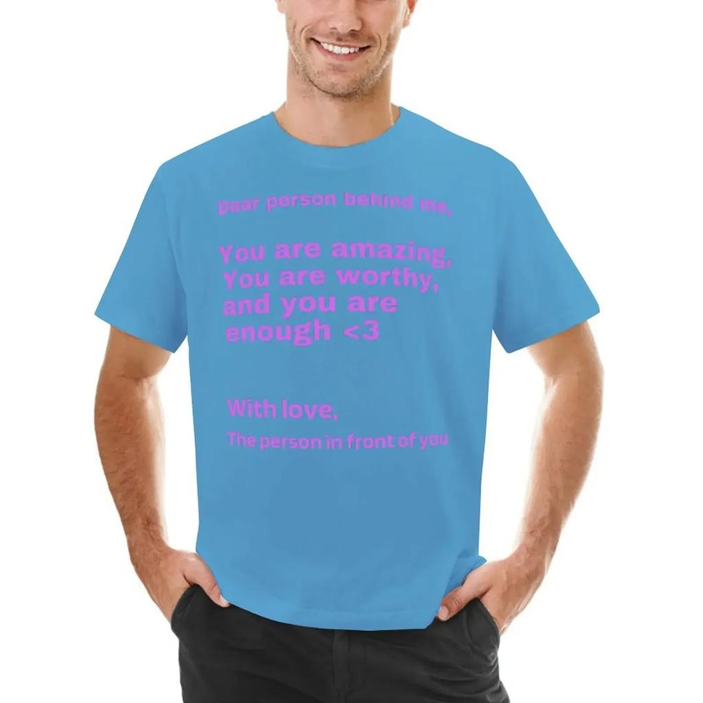 Dear Person Behind Me - tees oversized aesthetic clothes t shirts Kindness Purple T-shirt harajuku clothing