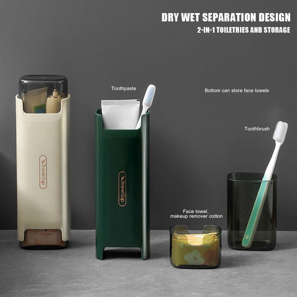 

Чашка для ополіскувачів великої ємності Пластиковий органайзер для зубної пасти Картридж Походи Товари для кемпінгу білий