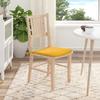 Seat Cushions 4 pcs Light Yellow 40 x 40 x 3 cm Cord Fabric