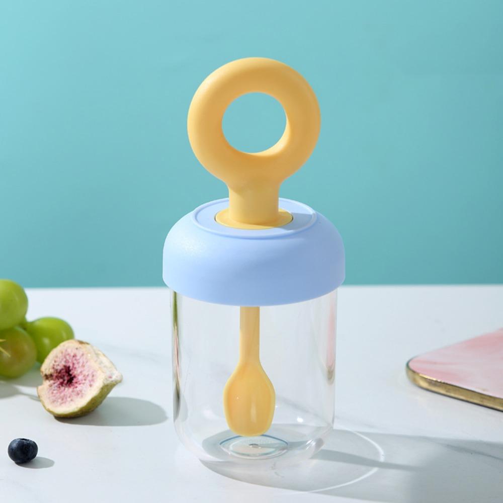 

500ml Breakfast Cups Seal Oats Container New Yogurt Bowl for Oatmeal Cereal Nut Yogurt синій