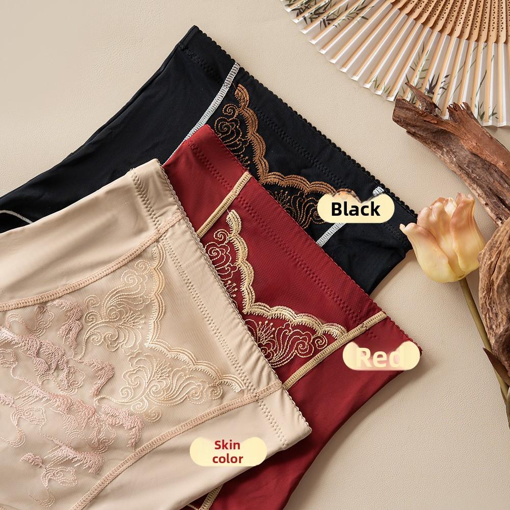 Big Size Female Spring and Autumn Abdominal Lift Hip Shaping Without Trace Antibacterial Briefs