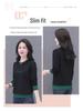 Women's Long-Sleeve T-Shirt, Spring/Fall 2025, Fashionable Loose Fit, Belly-Covering Versatile Top