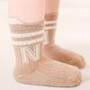 3Pairs/Set Children's Socks For Boys Girls Cotton Letter Kids Sock Casual Sport Girl Boy Toddler Baby Floor Short Sock Anti Slip