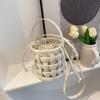 Summer New Bag Women's Texture Foreign Water Bucket Bag Woven Fashion Handbag Crossbody Bag Handbag Women