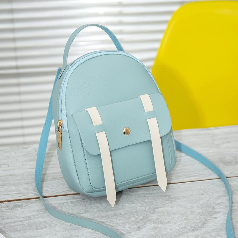 Contrasting color small backpack can be made of logo summer new product bag cover type casual versatile small bag