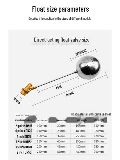 ELEKO Stainless Steel Automatic Water Level Float Valve Controller