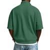 Men's Casual Quarter,Zip Short,Sleeve Top