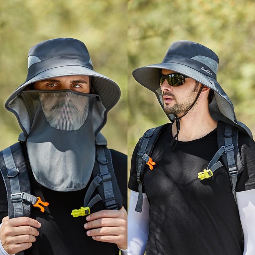 Sun Protection Fisherman Shawl Hat Breathable Mountaineering Cap New Sun Protection Cap  Women Men
