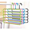 5-layer Pants Hanger Plastic Multi-Layer Pants Rack - Space-Saving, Anti-Slip, And Adjustable Design For Organizing Clothes, Scarves, And Accessories