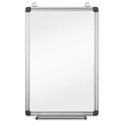 Asmix Asuka baltos lentos, aliuminio rėmas, AWB056, vidutinio dydžio, 450 x 300 mm, tvirtinama prie sienos, 11 mm storio, su slankiojančia padėklu
