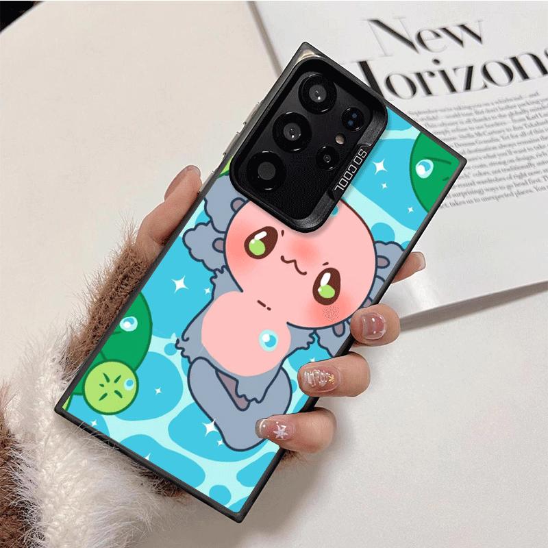 Axolotl Cartoon Süß Stoßfest Handyhülle für Samsung Galaxy S26 Edge S25 Ultra S24 FE S23 Plus S21 Hülle Anti-Fall Fundas