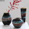 Creative Stained Glass Glass Vase Handicrafts Flower Pots Table Decoration Flowers Arrangement Floral Vases Room Aesthetic Decor