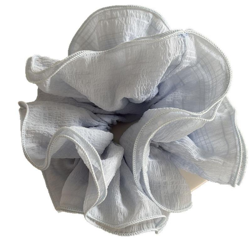 1 Stück Sanfte Spitze Plissiertes Großdarm Haarband Damen Premium Sinn Binden Haar Gummiband Stirnband Extra Große Kopfblume Haarband